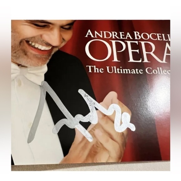 Collectors item Andrea bocelli signed cd cover with cd collectible autographed - Picture 8 of 8
